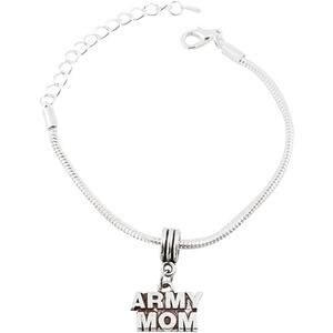 Army Mom Charm Bracelet